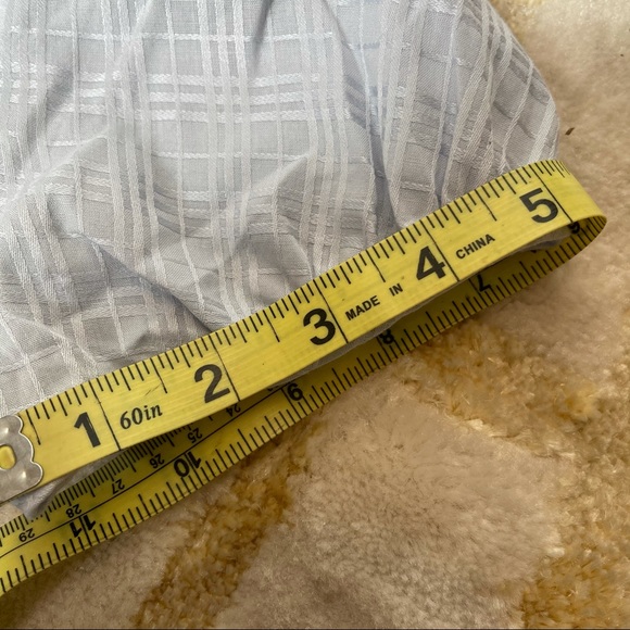 Authentic Burberry Blue Check Ruffle Top - Picture 16 of 16